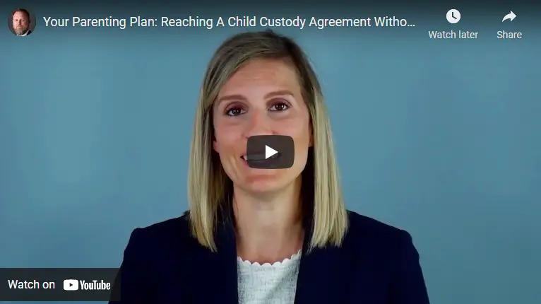 Your parenting plan - reaching a child custody agreement