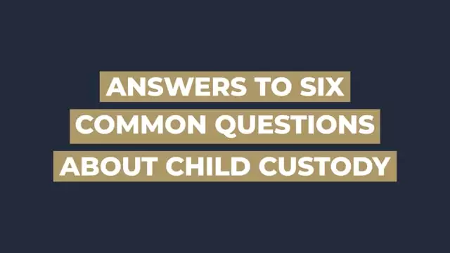child custody questions